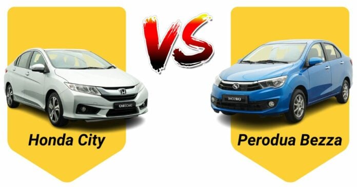 honda city vs perodua bezza