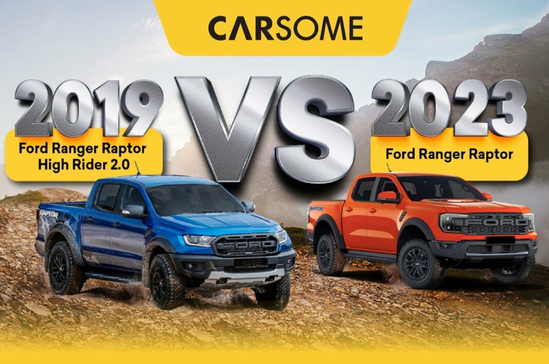 2023 vs 2019 Ford Ranger Raptor