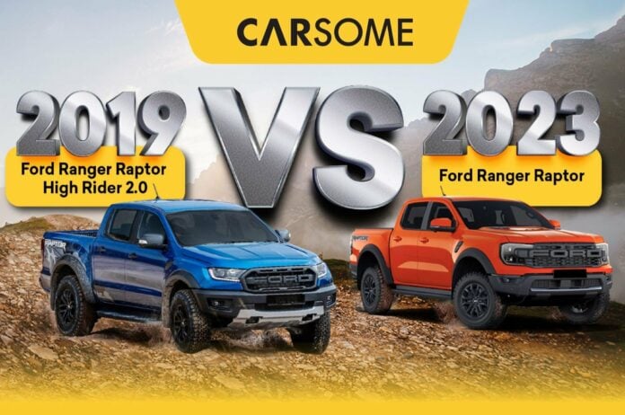 2023 vs 2019 Ford Ranger Raptor Thumbnail