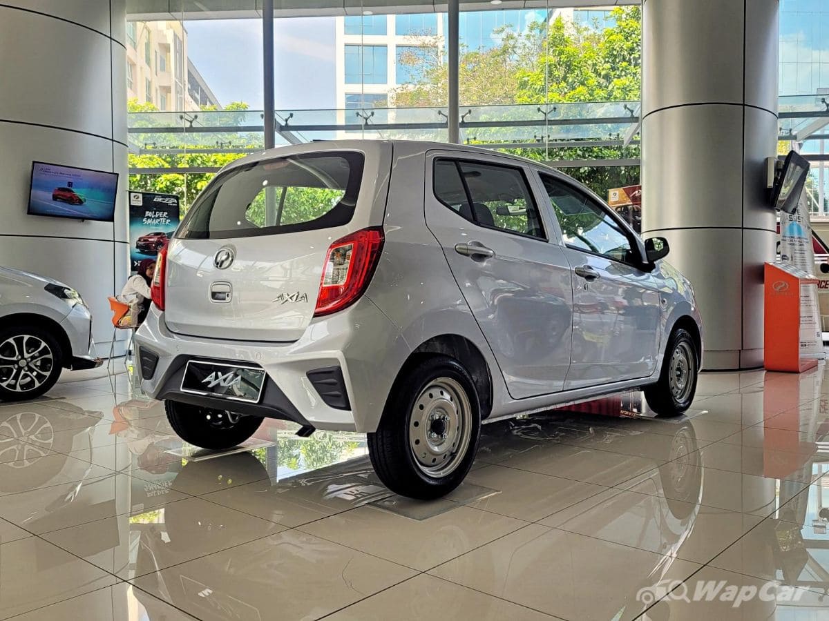 Before people mount fake sport rims on this Axia...