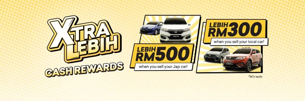 CARSOME Xtra Lebih get cashback when you sell your car 