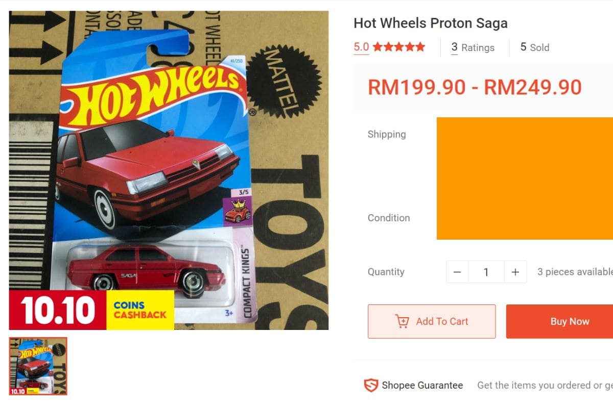 Used Proton Saga Prices with a 2400% mark up?