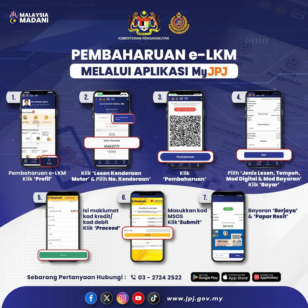renew road tax melalui myjpj