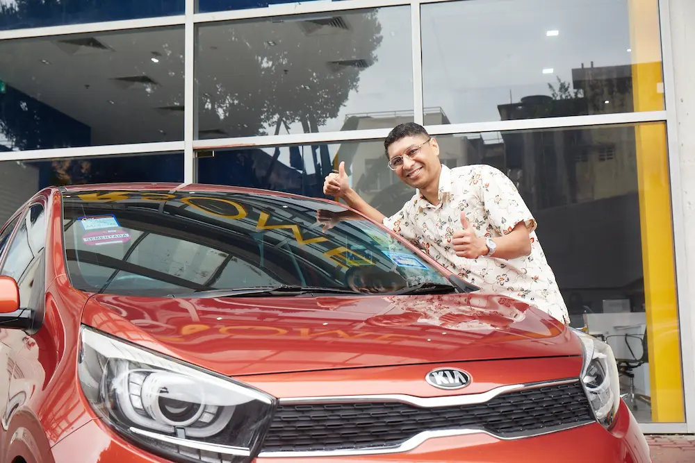 pembiayaan kereta rhb, customer happy with car