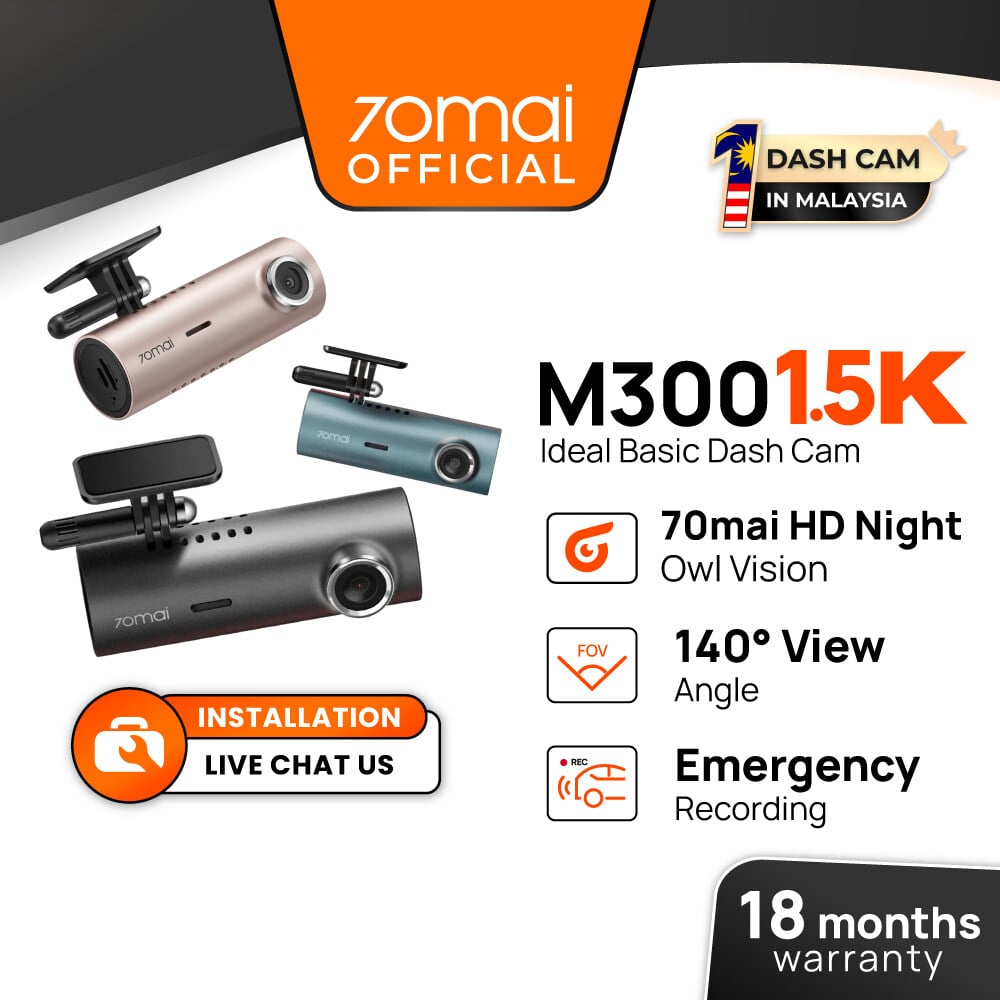 70mai m300 best dashcam malaysia