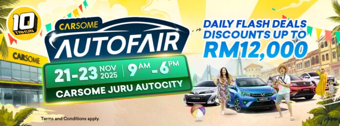 CARSOME Juru Autofair from 21 - 23 November