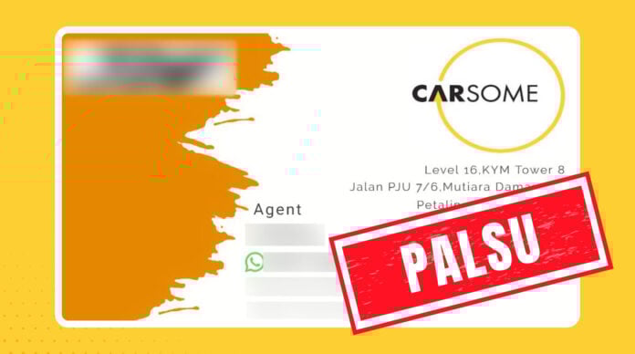 Permintaan Pembayaran CARSOME Palsu
