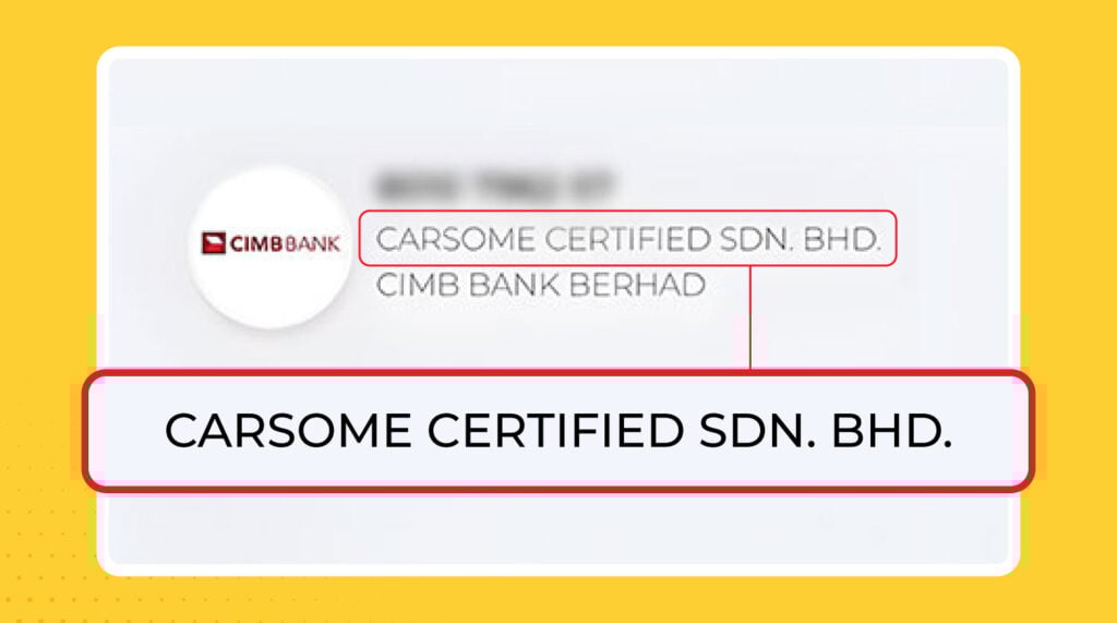 CARSOME CERTIFIED SDN. BHD. CIMB BANK BERHAD