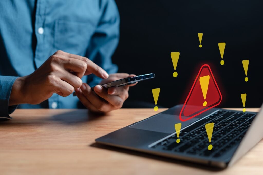 Hacked Alert Cyber Attack On Computer Network