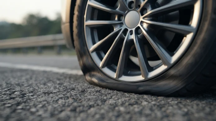 Punctured Tire